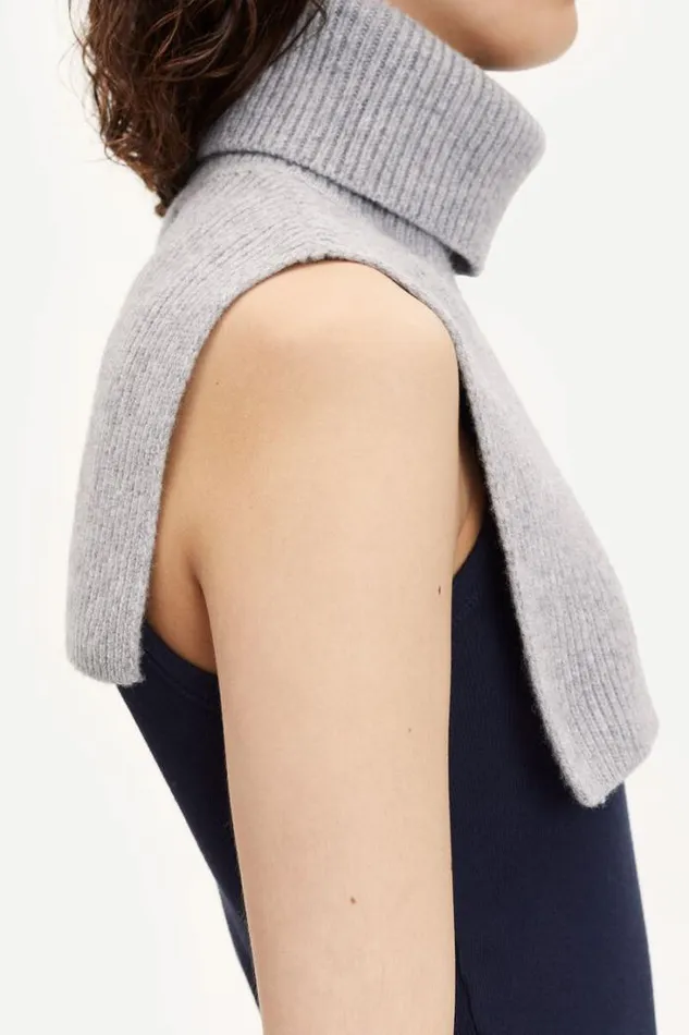 Woman Flinti Turtle Scarf 12758 Grey Mel Samse Samse Scarves Woman Flinti Turtle Scarf 12758 Grey Mel Samse Samse Scarves