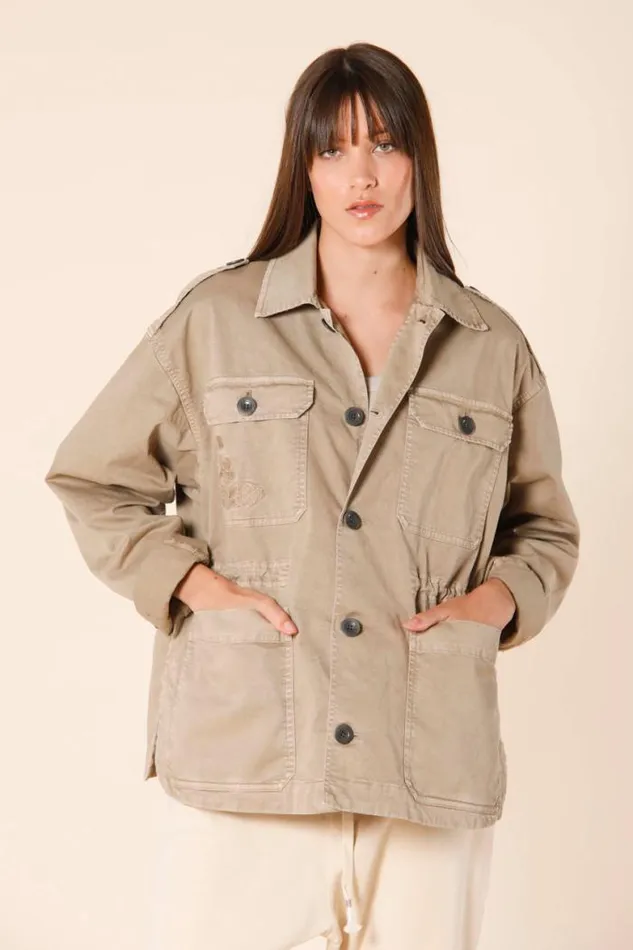 Woman Florance Field Jacket In Twill With Embroidery On The Pocket Mason039s Jackets Woman Florance Field Jacket In Twill With Embroidery On The Pocket Mason039s Jackets