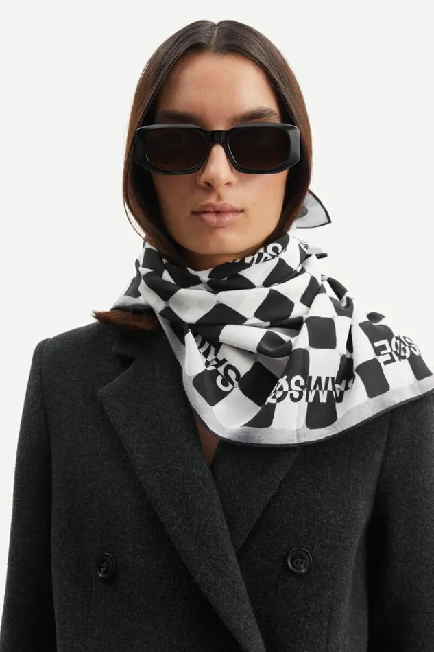 Woman Hailan Scarf Aop 9394 Checks Rhapsody Samse Samse Scarves