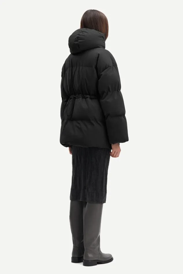 Woman Hana Drawstring 14887 Black Samse Samse Jackets and Coats