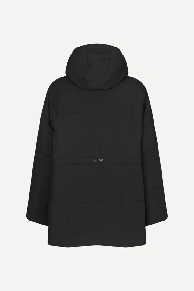 Woman Hana Drawstring 14887 Black Samse Samse Jackets and Coats