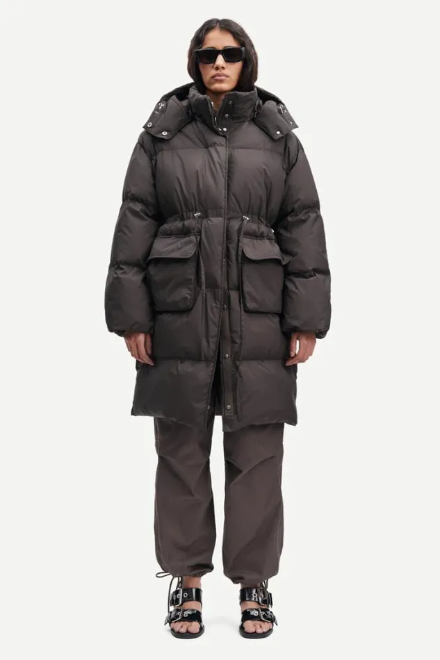 Woman Hannalu Coat 11684 Mulch Samse Samse Jackets and Coats