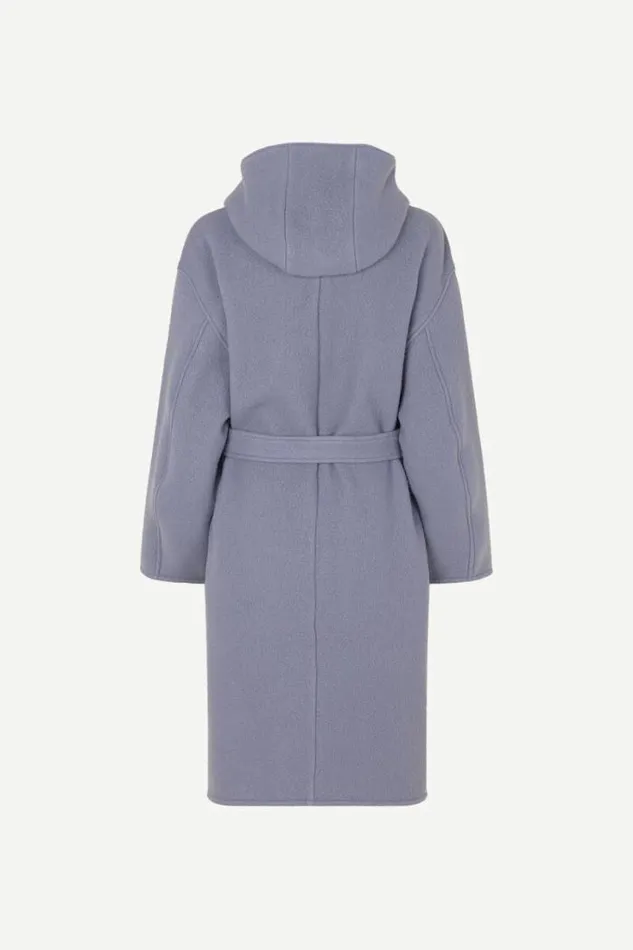 Woman Hanneli Coat 14881 Blue Granite Samse Samse Jackets and Coats