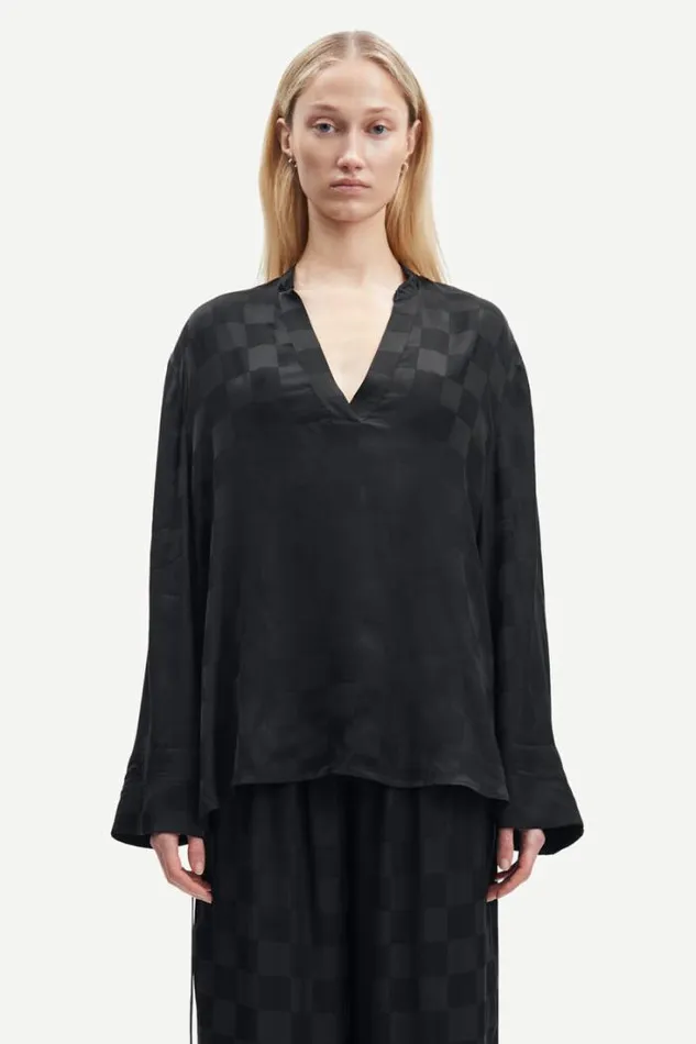 Woman Helena Blouse 14900 Black Samse Samse Matching Sets