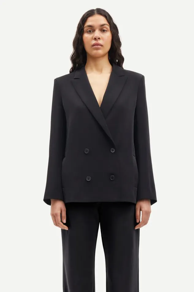 Woman Hoys Blazer 7331 Black Samse Samse Matching Sets