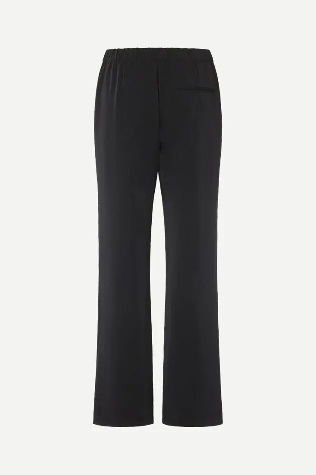 Woman Hoys Straight Pants 7331 Black Samse Samse Trousers