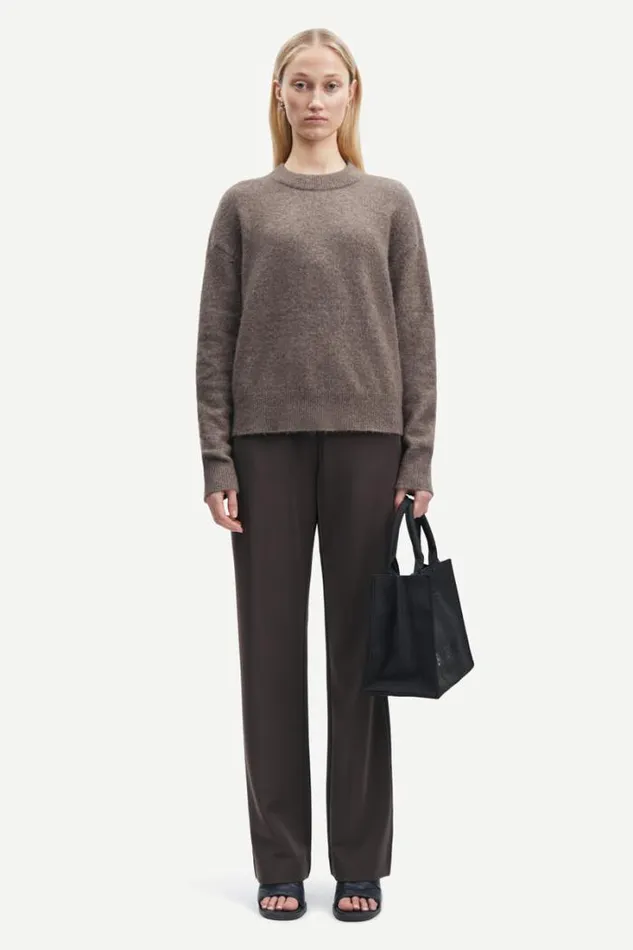 Woman Hoys Straight Pants 7331 Mulch Samse Samse Trousers