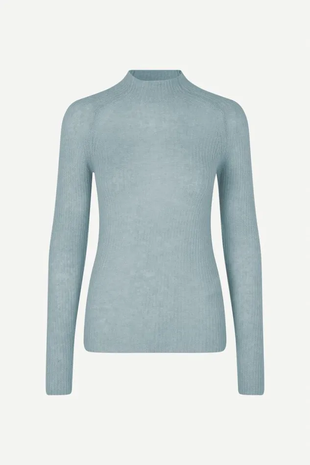 Woman Isla Turtleneck 15027 Oxford Blue Samse Samse Knitwear