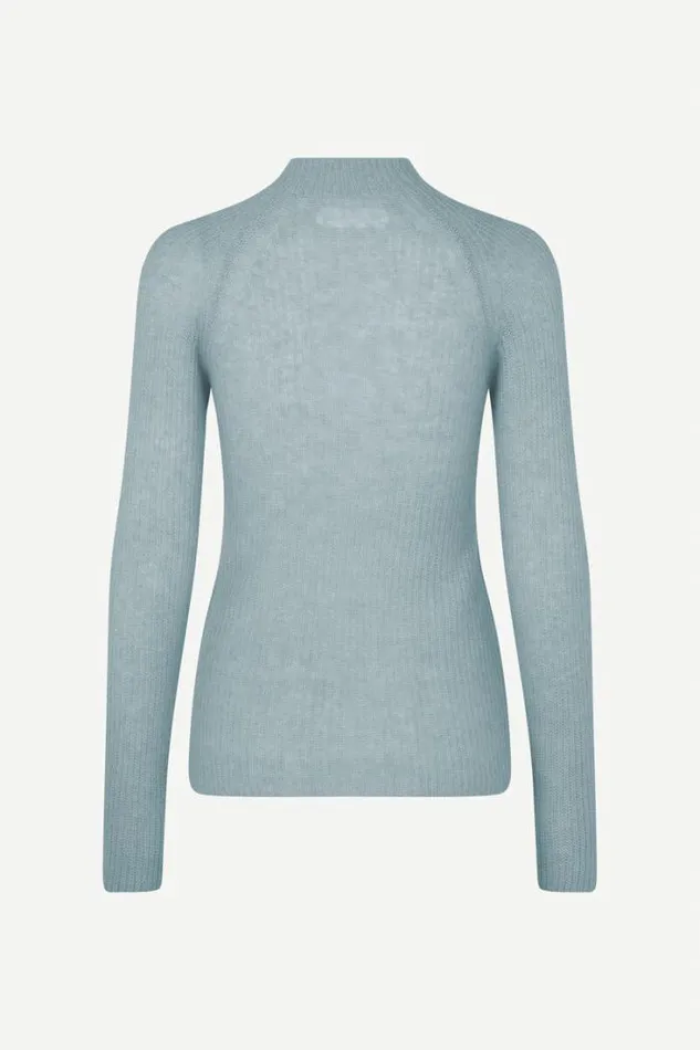 Woman Isla Turtleneck 15027 Oxford Blue Samse Samse Knitwear