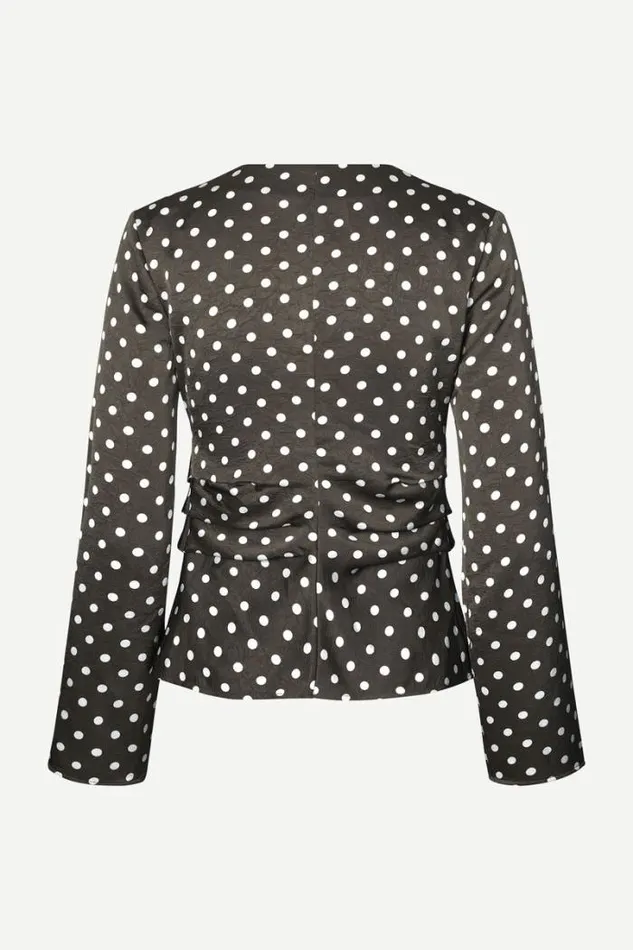 Woman Ivanka Blouse 14896 Dott Brown Samse Samse Shirts and Blouses