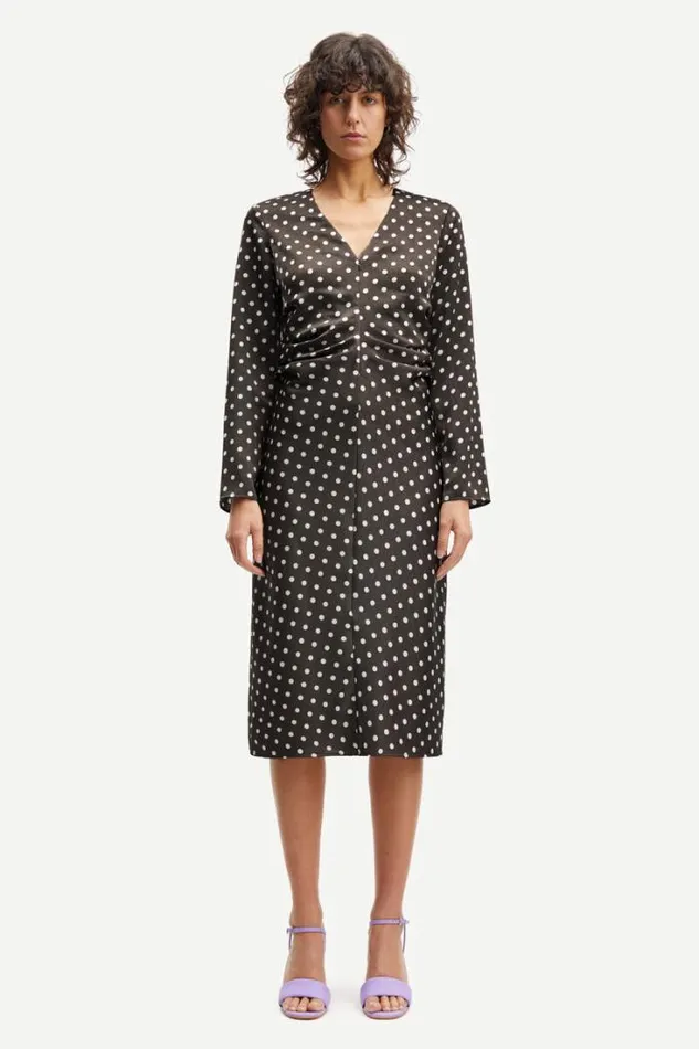 Woman Ivanka Dress 14896 Dott Brown Samse Samse Dresses and Jumpsuits