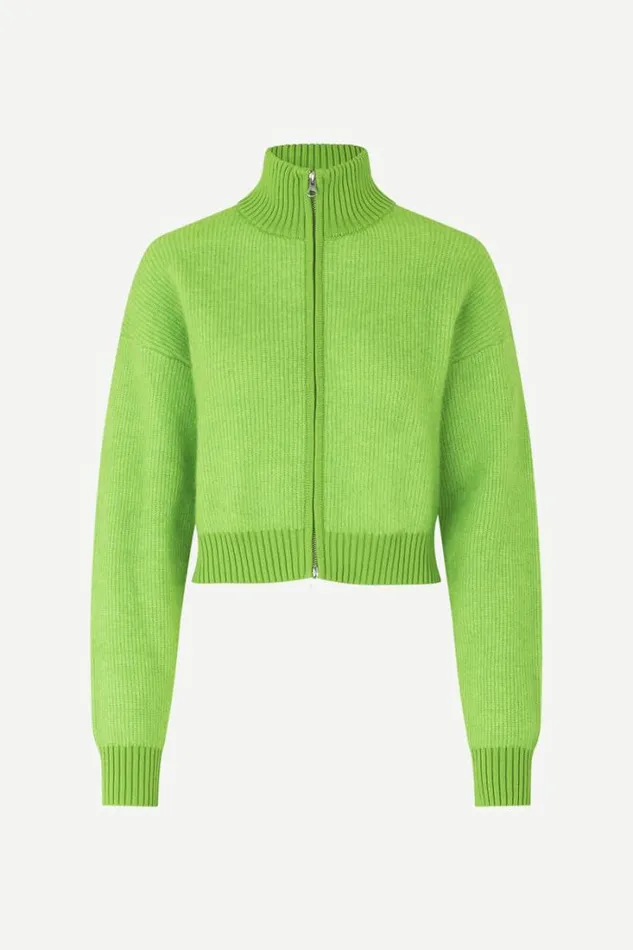 Woman Jeanne Cardigan 14945 Green Flash Samse Samse Knitwear