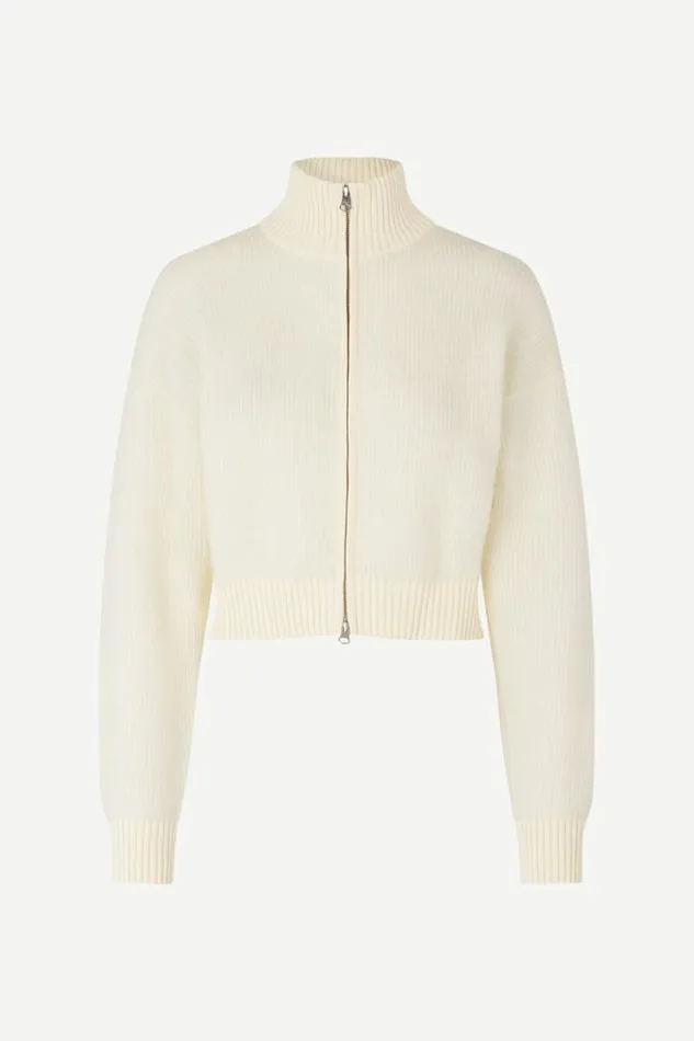 Woman Jeanne Cardigan 14945 White Onyx Samse Samse Knitwear