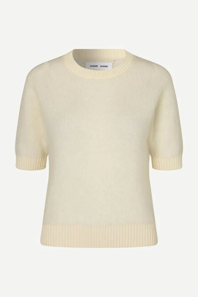 Woman Jeanne Short Sleeves 14945 White Onyx Samse Samse Knitwear
