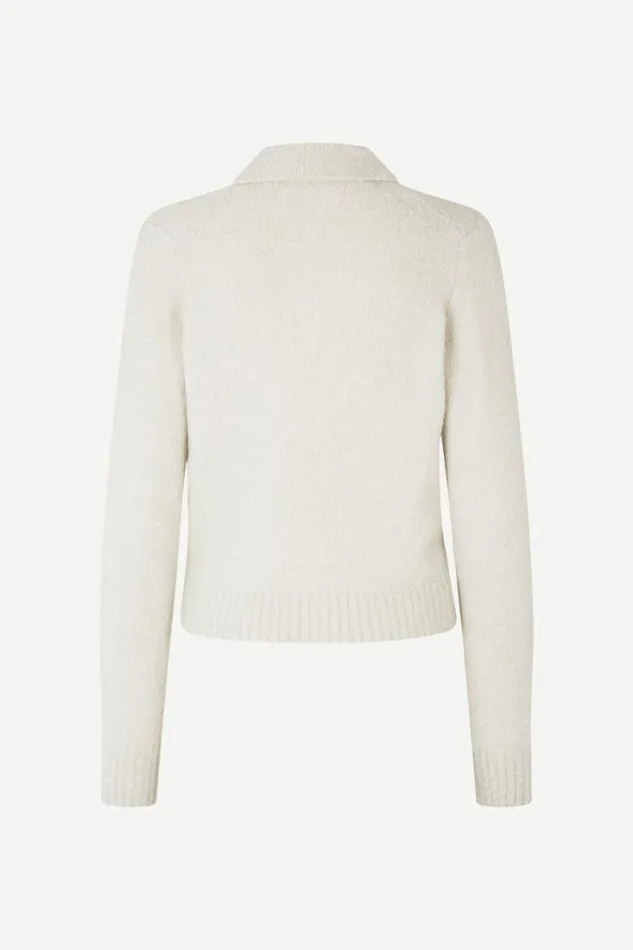 Woman Jessi Polo 14464 White Onyx Samse Samse Knitwear Woman Jessi Polo 14464 White Onyx Samse Samse Knitwear