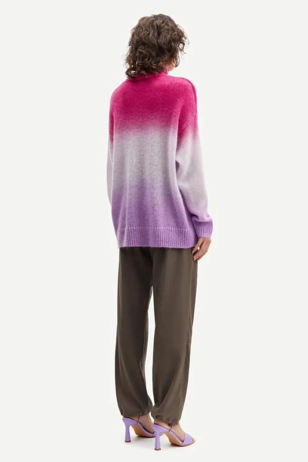 Woman Juliette Turtleneck 14946 Fuchsia Fedora Ombre Samse Samse Knitwear