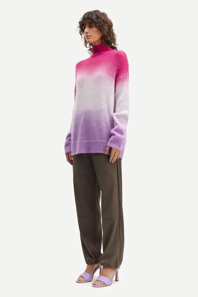 Woman Juliette Turtleneck 14946 Fuchsia Fedora Ombre Samse Samse Knitwear