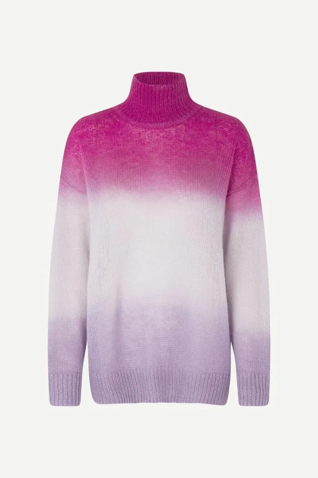 Woman Juliette Turtleneck 14946 Fuchsia Fedora Ombre Samse Samse Knitwear