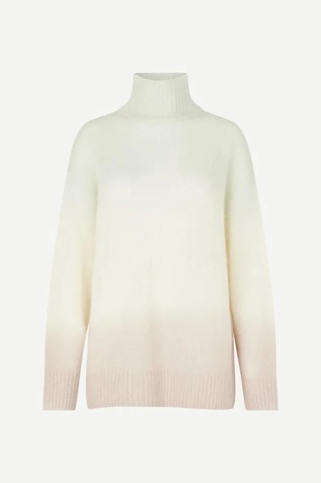 Woman Juliette Turtleneck 14946 Misty Blue Ombre Samse Samse Knitwear