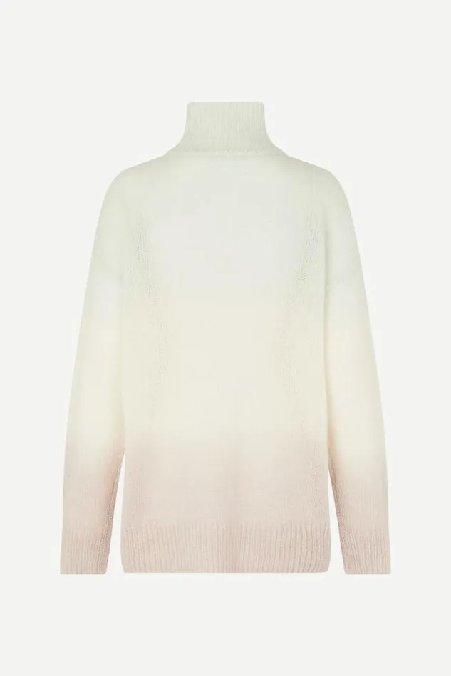 Woman Juliette Turtleneck 14946 Misty Blue Ombre Samse Samse Knitwear
