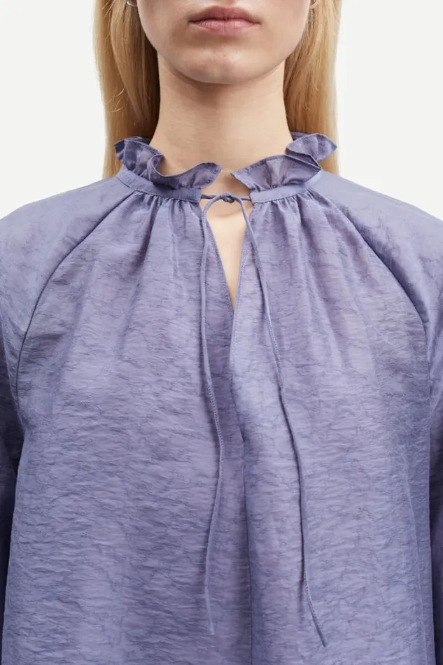Woman Karookhi Blouse 14641 Blue Granite Whizz Samse Samse Shirts and Blouses