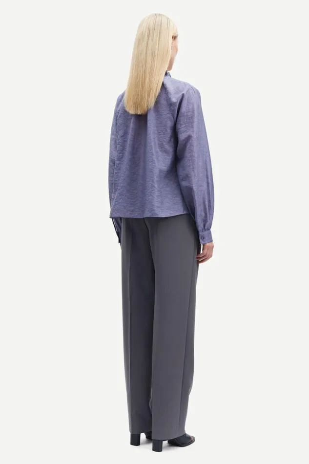 Woman Karookhi Blouse 14641 Blue Granite Whizz Samse Samse Shirts and Blouses