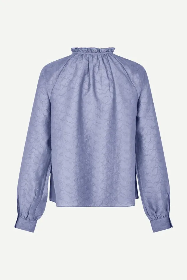 Woman Karookhi Blouse 14641 Blue Granite Whizz Samse Samse Shirts and Blouses