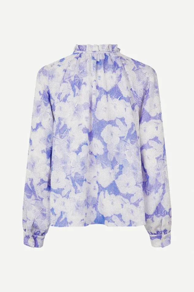 Woman Karookhi Blouse 15043 Freesia Purple Samse Samse Shirts and Blouses