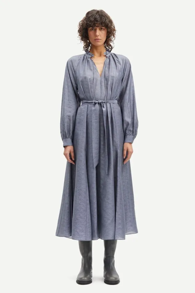 Woman Karookhi Long Dress 14641 Blue Granite Whizz Samse Samse Dresses and Jumpsuits