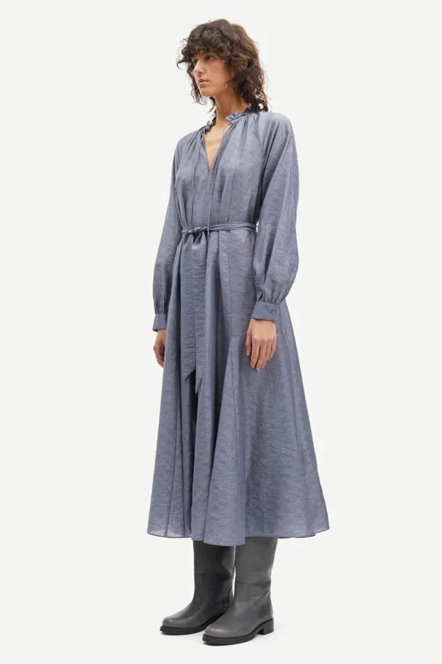 Woman Karookhi Long Dress 14641 Blue Granite Whizz Samse Samse Dresses and Jumpsuits