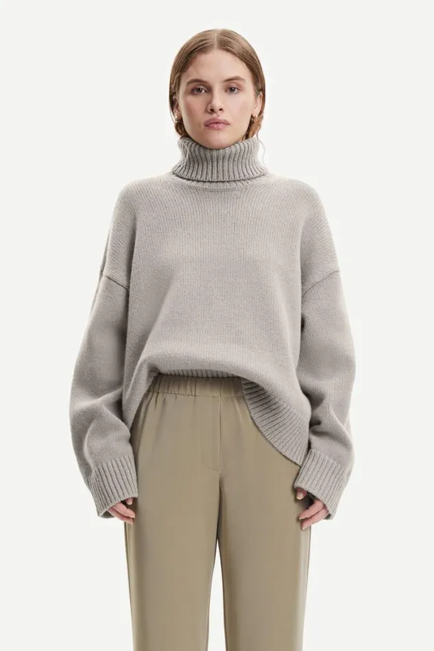 Woman Keik Turtleneck 11250 Nacreous Clouds Samse Samse Knitwear