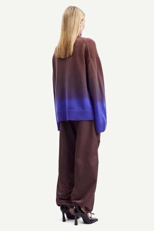 Woman Keiks Turtleneck 15023 Peppercorn Ombre Samse Samse Knitwear