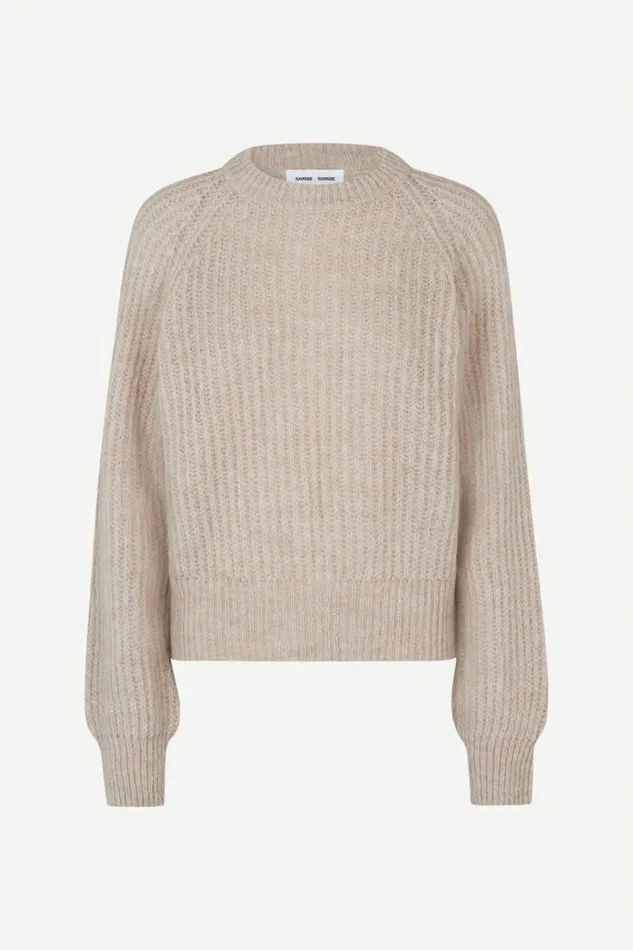 Woman Layla Crew Neck 15009 Arctic Wolf Samse Samse Knitwear