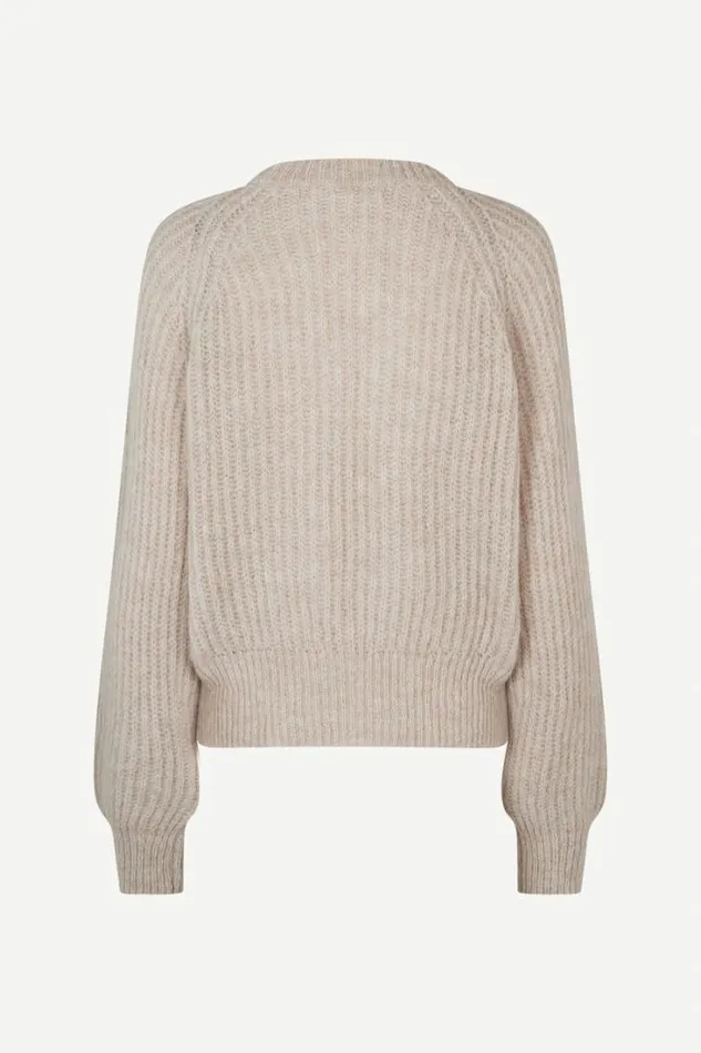 Woman Layla Crew Neck 15009 Arctic Wolf Samse Samse Knitwear
