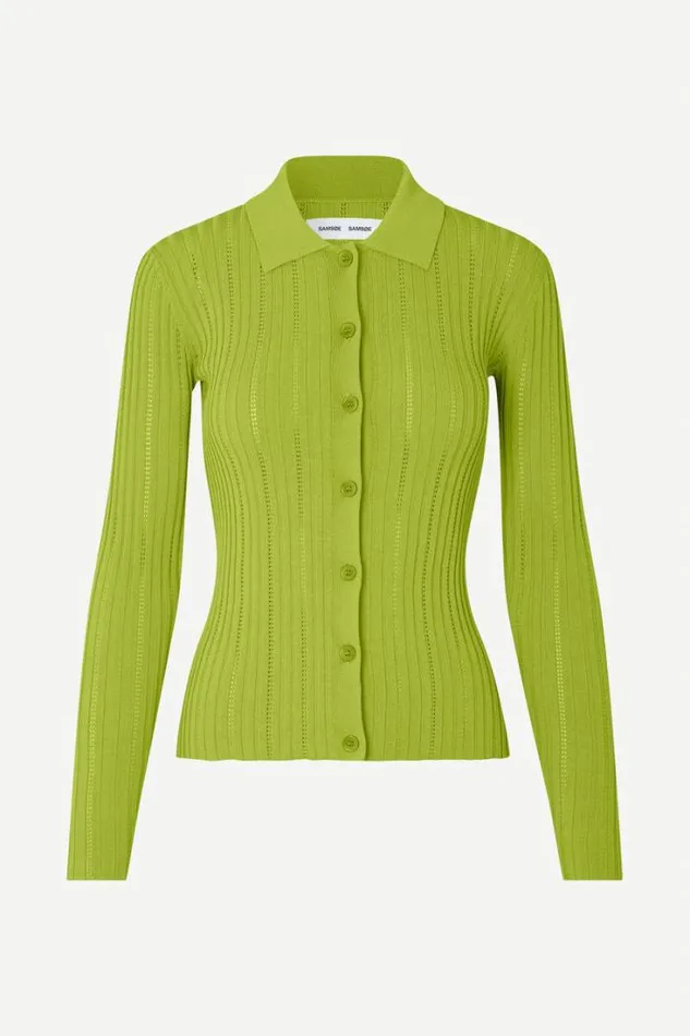 Woman Lea Cardigan 15025 Macaw Green Samse Samse Knitwear