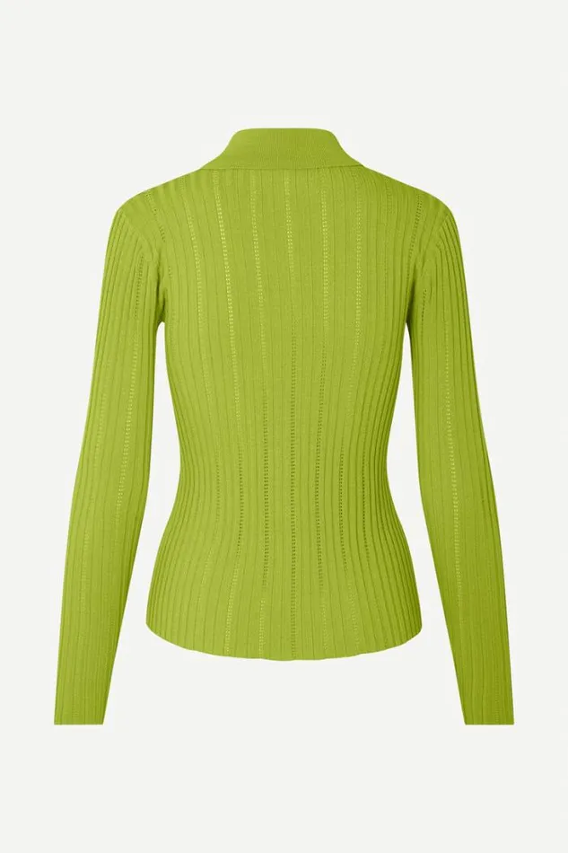 Woman Lea Cardigan 15025 Macaw Green Samse Samse Knitwear