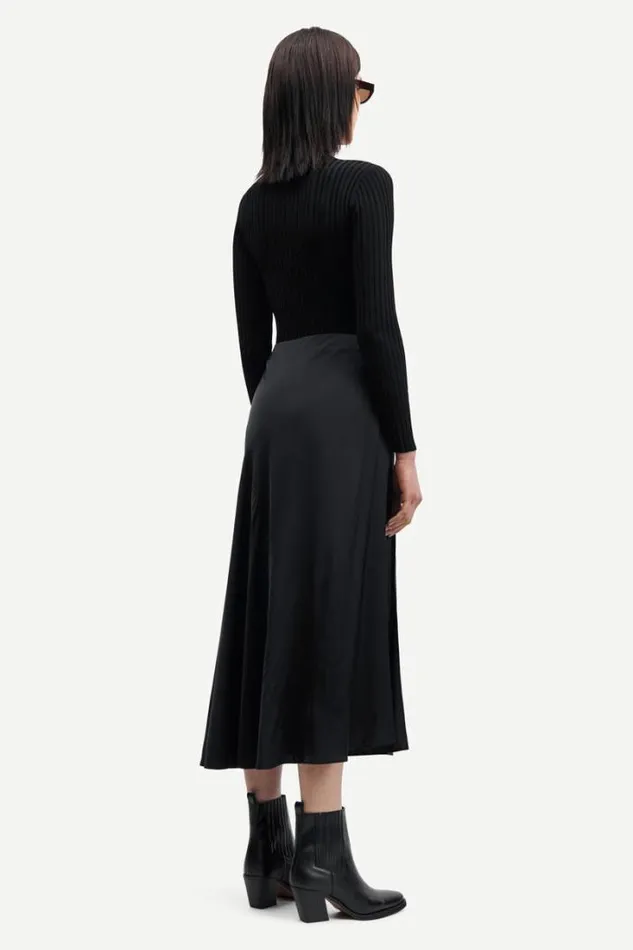 Woman Lea Crew Neck 15025 Black Samse Samse Knitwear