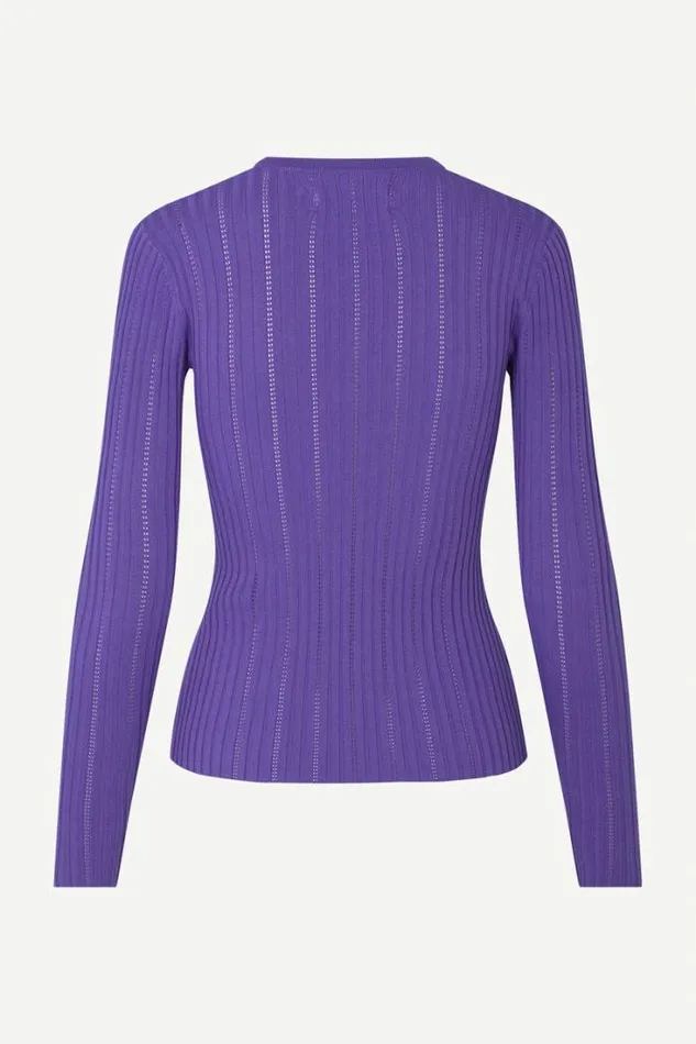 Woman Lea Crew Neck 15025 Simply Purple Samse Samse Knitwear
