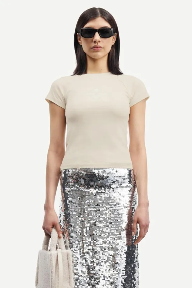 Woman Linn Tshirt 14844 Arctic Wolf Samse Samse Tshirts