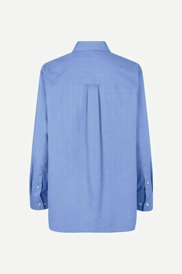 Woman Lova Shirt 15041 Oxford Blue Samse Samse Shirts and Blouses