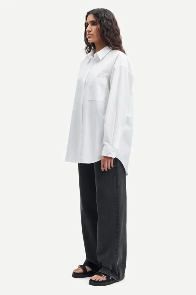 Woman Luana Shirt 13072 White Samse Samse Shirts and Blouses
