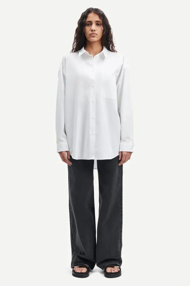 Woman Luana Shirt 13072 White Samse Samse Shirts and Blouses