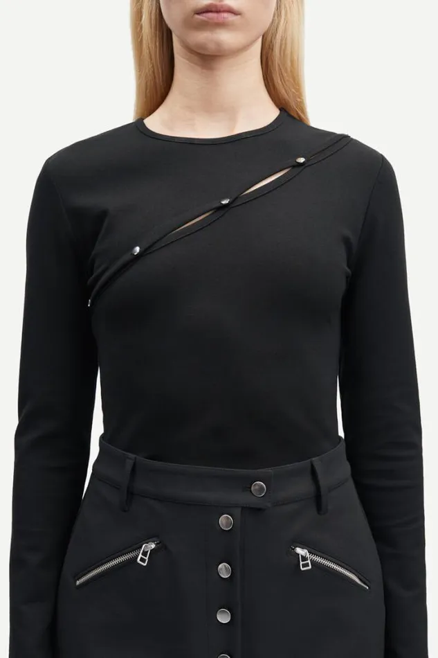 Woman Luanne Blouse 14667 Black Samse Samse Shirts and Blouses