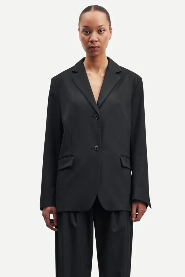 Woman Luzy Blazer 15045 Black Samse Samse Matching Sets