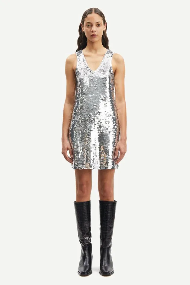 Woman Lykke Dress 15036 Silver Samse Samse Dresses and Jumpsuits