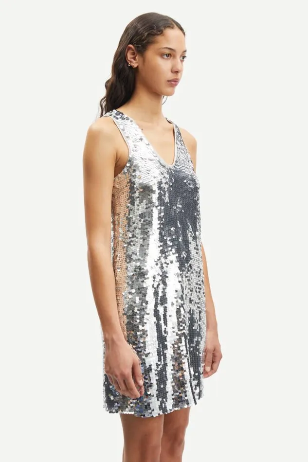 Woman Lykke Dress 15036 Silver Samse Samse Dresses and Jumpsuits