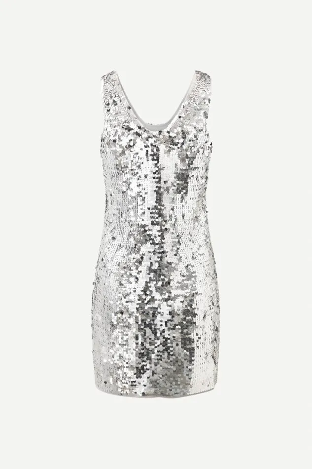 Woman Lykke Dress 15036 Silver Samse Samse Dresses and Jumpsuits