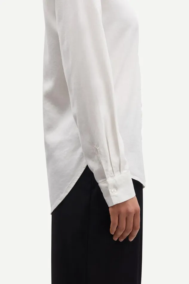 Woman Madisoni Shirt 14982 Marshmallow Samse Samse Shirts and Blouses