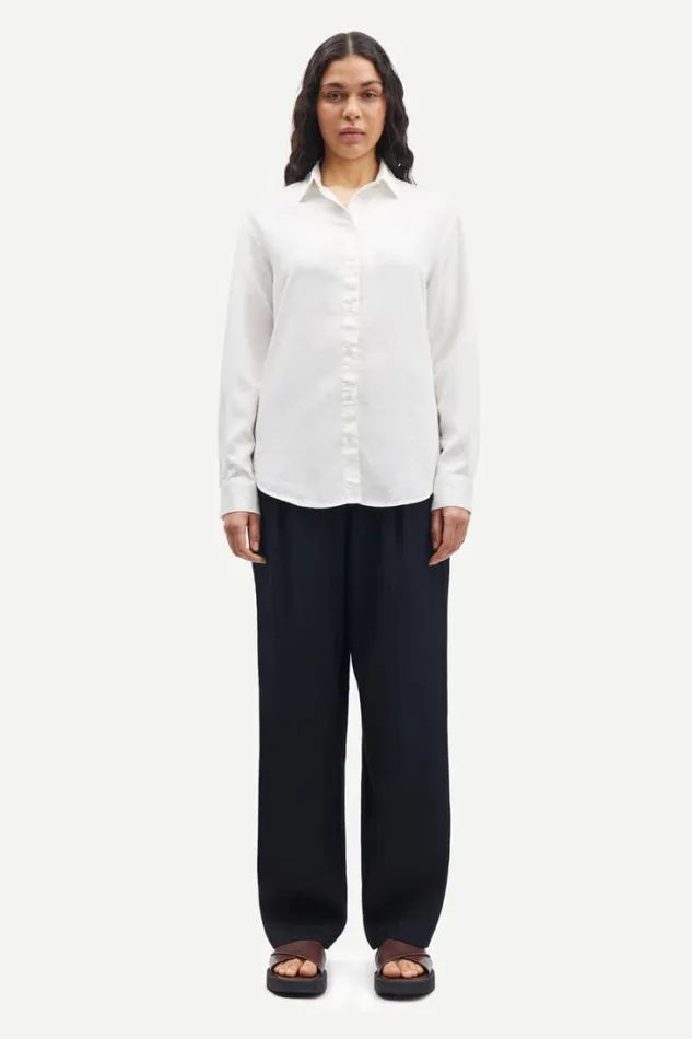 Woman Madisoni Shirt 14982 Marshmallow Samse Samse Shirts and Blouses