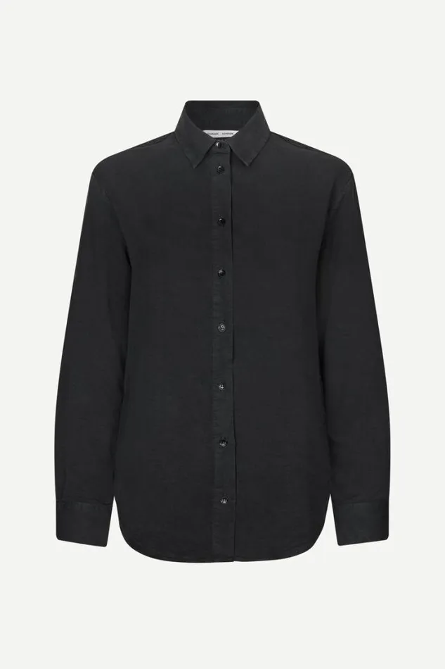 Woman Madisoni Shirt 14982 Washed Black Samse Samse Matching Sets